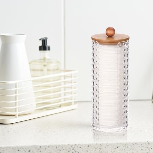 Tecbeauty Cotton Pads Holder Bathroom Storage Makeup Removers Pads Organizer - Image 7