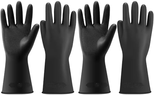 Haiou Chemical Resistant Nitrile Gloves Long Rubber Gloves by Haiou