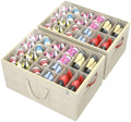 Aokeyee 2 Pack Shoe Organizer for Closet, Large Shoe Storage Box by Aokeyee