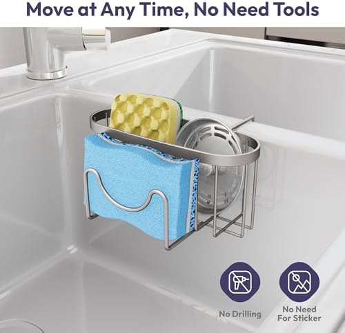 SWTYMIKI Sponge Holder for Kitchen Sink - Image 4