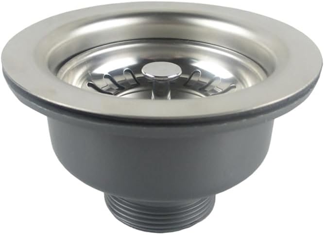 4-1/2‘’ Bowl Type Stainless Steel Sink Strainer Drain Kit by HOME