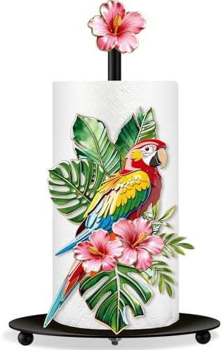 Chunful Tropical Parrot Paper Towel Holder by Chunful