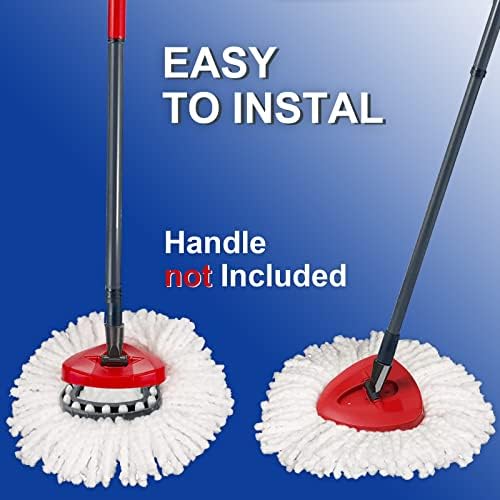 4 Pack Mop Head Replacement & 1 Pack Base Compatible - Image 4