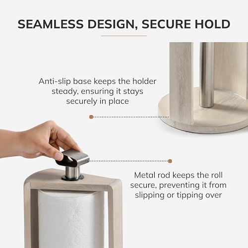 Anji Mountain Wooden Paper Towel Holder - Image 4