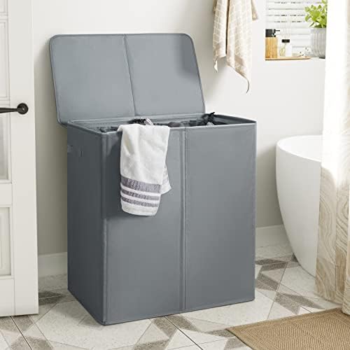 WOWLIVE 154L Double Laundry Hamper 2 Section - Image 2