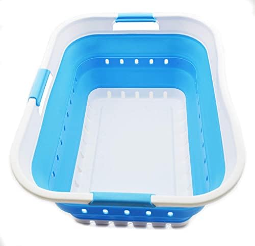 SAMMART 42L Collapsible Plastic Laundry Basket by SAMMART