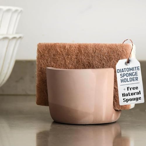 Sponge Holder for Kitchen Sink, Kitchen Sponge Holder, Sponge Caddy Dish Holder by NexiTab