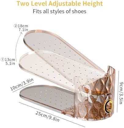 Shoe Slots Organizer, Adjustable 15 Pack Shoe Stacker - Image 3