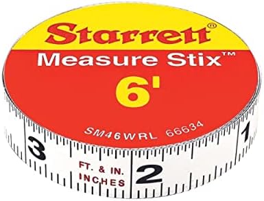 Starrett Tape Measure Stix, 1/2" x 72", S1 Style by Starrett