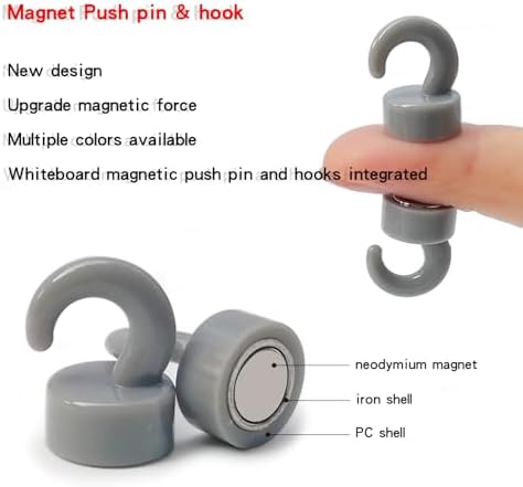 Magnetic Hooks Small But Strong, 12 Pack 8Lbs Holding Capacity - Image 7