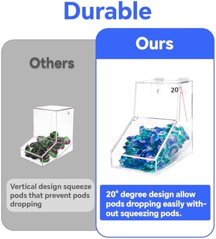 Laundry Pods Container Large 8.6 Inch, Acrylic Laundry Detergent Storage Holder - Image 5