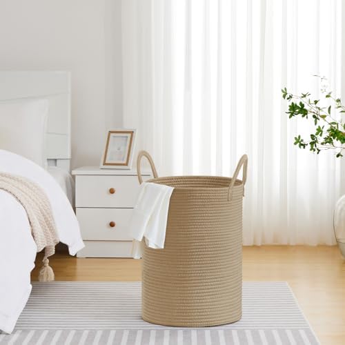 VIPOSCO 72L Tall Woven Laundry Basket Hamper - Image 4
