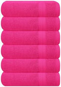 GLAMBURG Ultra Soft 6-Piece Hand Towel Set 16x28-100% Ringspun Cotton by GLAMBURG