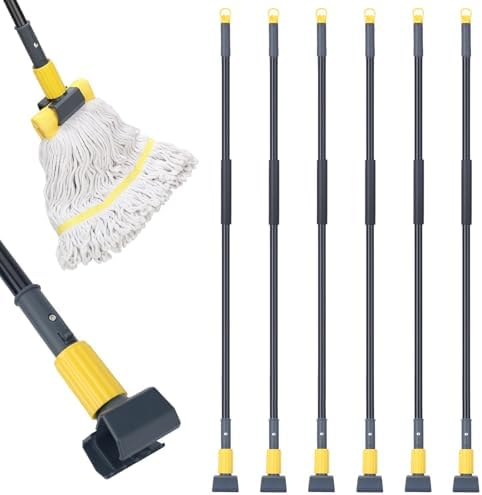 KeFanta Metal Mop Handle Commercial Heavy Duty, 6 Pack by KeFanta