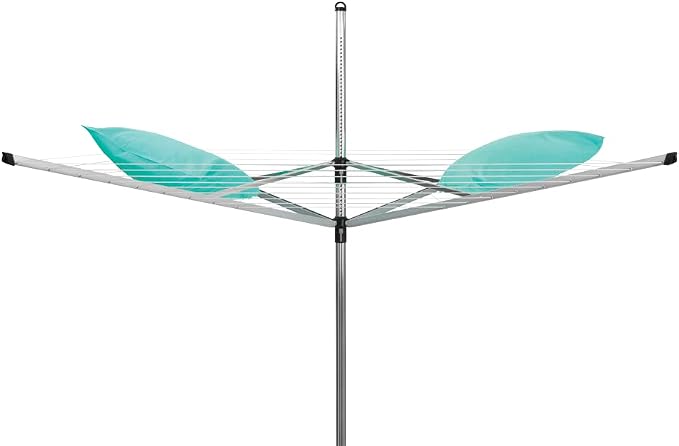 Brabantia Lift-O-Matic Outdoor 4 Arm Clothesline Height Adjustable, Folding - Image 2
