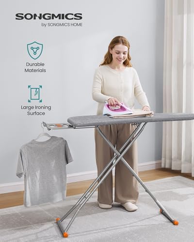 SONGMICS Ironing Board, with Stable Iron Rest, 43 x 13 Inches - Image 2