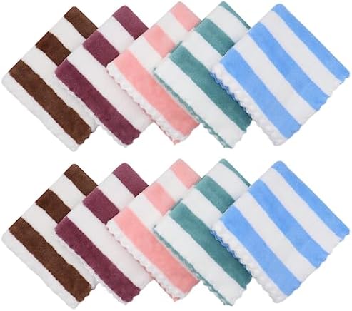 Microfiber Cleaning Cloth, 10 Pack Microfiber Rags, Mix Color - Image 2