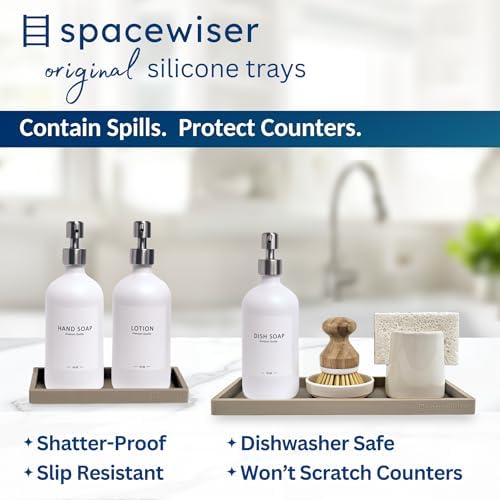 Spacewiser Countertop & Vanity Silicone Tray – 2 PC Set - Image 2
