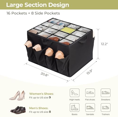 Shoe Organizer for Closet, Shoe Storage Solution - Image 2