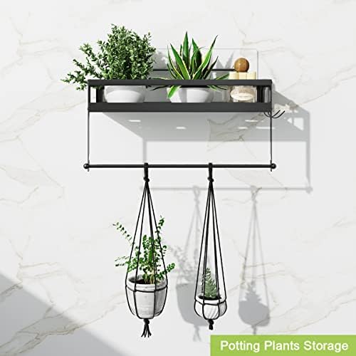 ESOW Paper Towel Holder with Shelf, Adhesive No Drill Heavy Duty - Image 4
