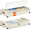 Yecaye Under Bed Storage with Wheels 2 Pack, 70L Larger Capacity Under Bed by Yecaye