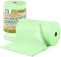 Microfiber Cleaning Cloths Roll 75 Pack 12x12 Inch Lint Free by SOOWASH