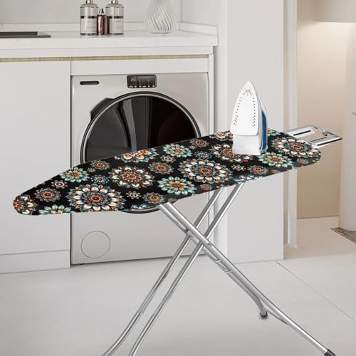 15x54 Inch Ironing Board Cover, Bohemian Mandala Flower Printed Ironing Board - Image 2