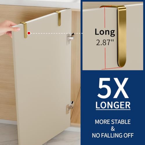 STWWO Gold Over Cabinet Towel Holder - Image 2