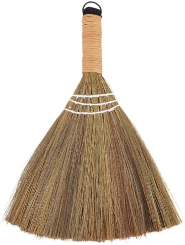 GORGECRAFT 12 Inch Short Bamboo Whisk Broom Grass Natural Straw Soft Broom by GORGECRAFT
