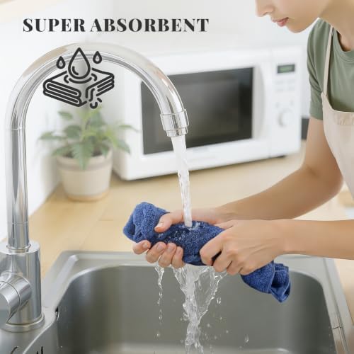 Homaxy 100% Cotton Kitchen Towels 18"x28", 6 Pack Dish Towels - Image 4