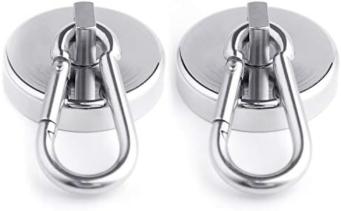 WELLZEER Magnetic Hooks 170lbs Magnet Hooks Carabiner by WELLZEER