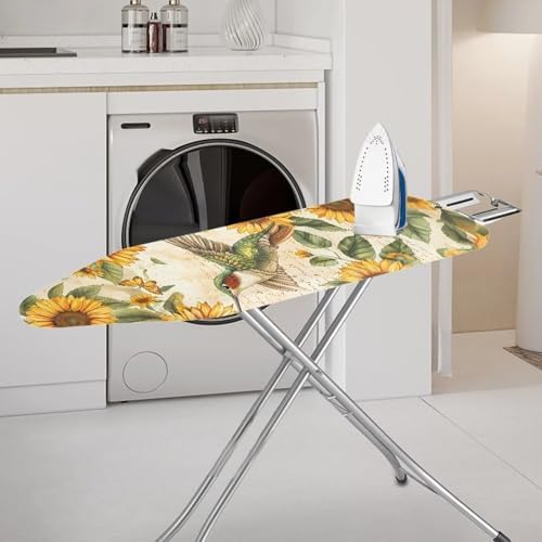 Sunflower Ironing Board Cover, Hummingbird Ironing Board Pad Cover Protector - Image 2
