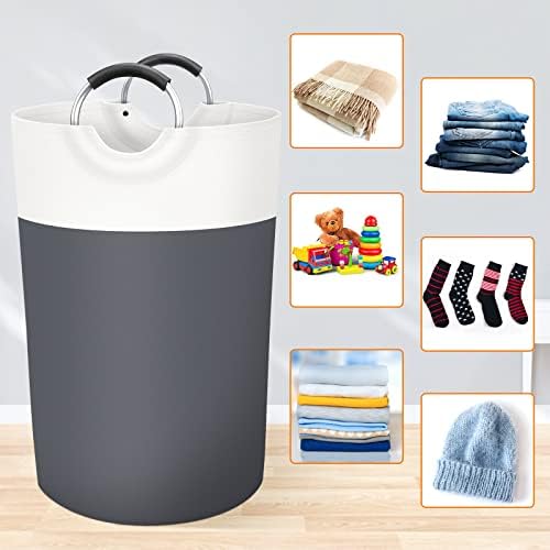 BlissTotes 115L Laundry Basket, Freestanding Collapsible Hamper - Image 4