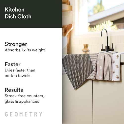 GEOMETRY Dishcloth – Evergreen Collection – Quick-Dry, Ultra-Absorbent - Image 2
