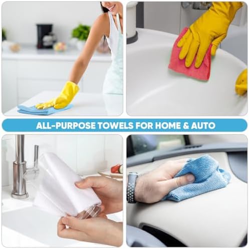 AIDEA Microfiber Cleaning Cloth 165 Sheets 3 Roll - Image 5