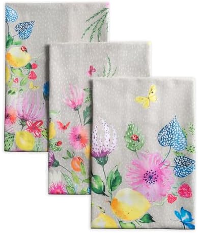 Maison d' Hermine Kitchen Towels Set of 3 Reusable 100% Cotton 27.50" x 20" by MaisondHermine