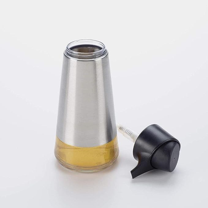 OXO Good Grips Stainless Steel Easy Press Soap Dispenser | 15 oz Capacity - Image 4