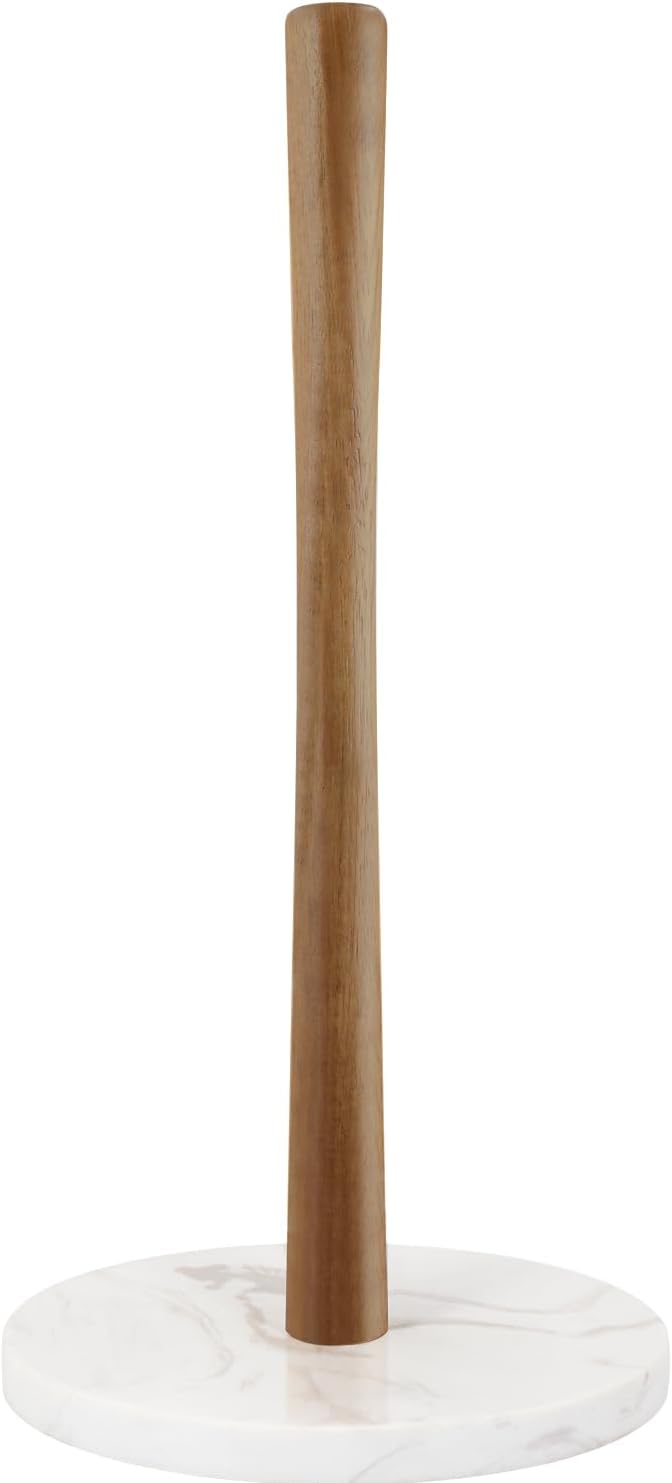 Buruis Acacia Wood Paper Towel Holder by KeepYourBathroomKitchenandHomeOrganized