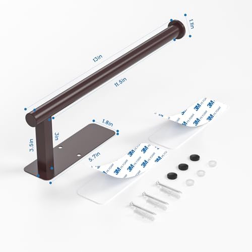 ASTOFLI Paper Towel Holder Under Cabinet No Drilling, Self Adhesive Paper Towel - Image 2