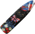 GLENLCWE American Flag Cat Ironing Board Cover Scorch Resistant Patriotic Iron by GLENLCWE