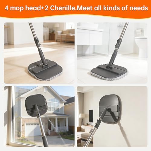 Collapsible Mop and Bucket Set, Spin Mop - Image 4