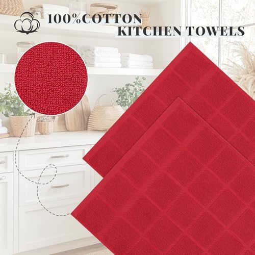 Homaxy 100% Cotton Kitchen Towels 18"x28", 8 Pack Dish Towels - Image 3
