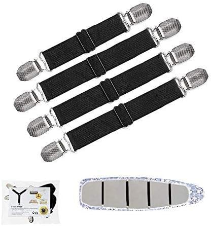 Goodtimes Ironing Board Cover Clips, Adjustable Ironing Board Pad Braces - Image 2