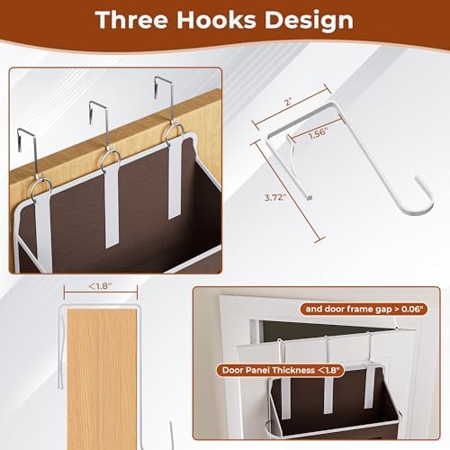5 Tier Over the Door Organizer for Bathroom - Image 4