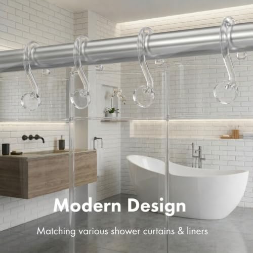 Bathway Plastic Shower Curtain Hooks, Decorative Hooks - Image 5