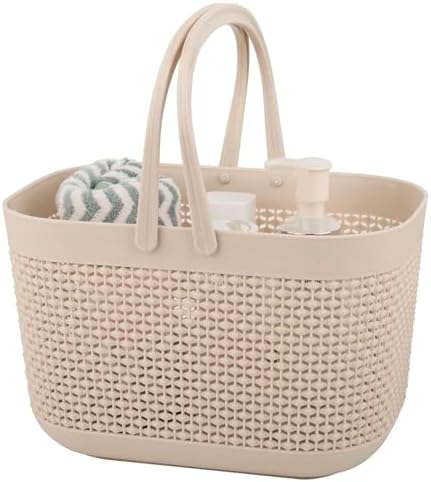 Plastic Portable Shower Caddy Basket, Storage Organizer by UUJOLY