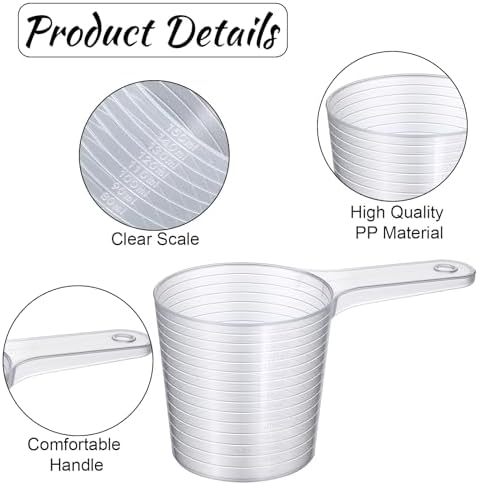 2 Pieces Plastic Measuring Cup, 5 Oz/150ml Measuring Cups - Image 3