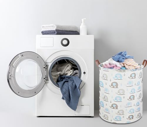 NTAOHAMPER Laundry Hamper, Elephant laundry Basket, Nursery Hamper, Waterproof - Image 3