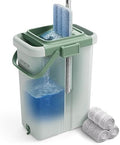 JOYMOOP Flat Mop System, Microfiber Mop and Bucket Set, Commercial & Household by JOYMOOP