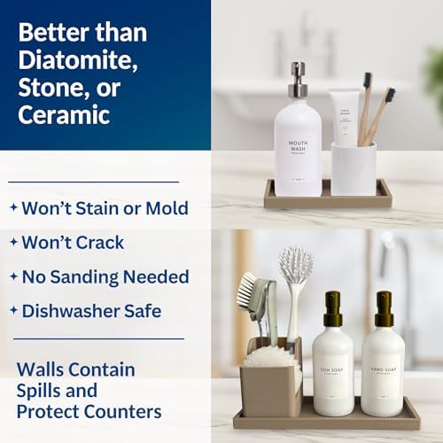 Spacewiser Countertop & Vanity Silicone Tray – 2 PC Set - Image 5